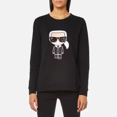 Karl Lagerfeld Women's Karl Iconic Sweatshirt - Black
