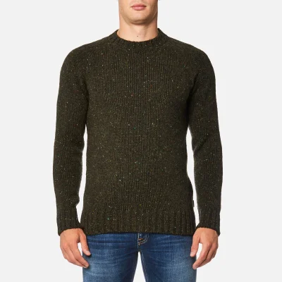 Barbour Men's Netherby Crew Neck Knitted Jumper - Forest