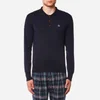 Vivienne Westwood Men's Classic Long Sleeve Polo Shirt - Navy - Image 1