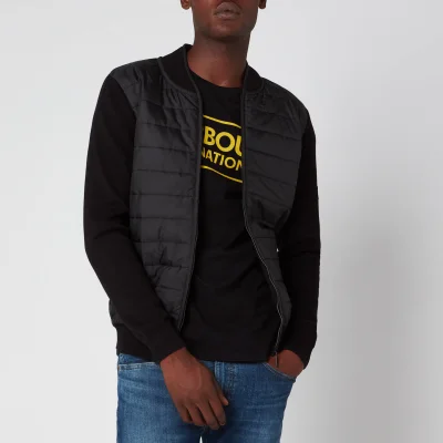 Barbour International Men's Baffle Zip Through Jacket - Black