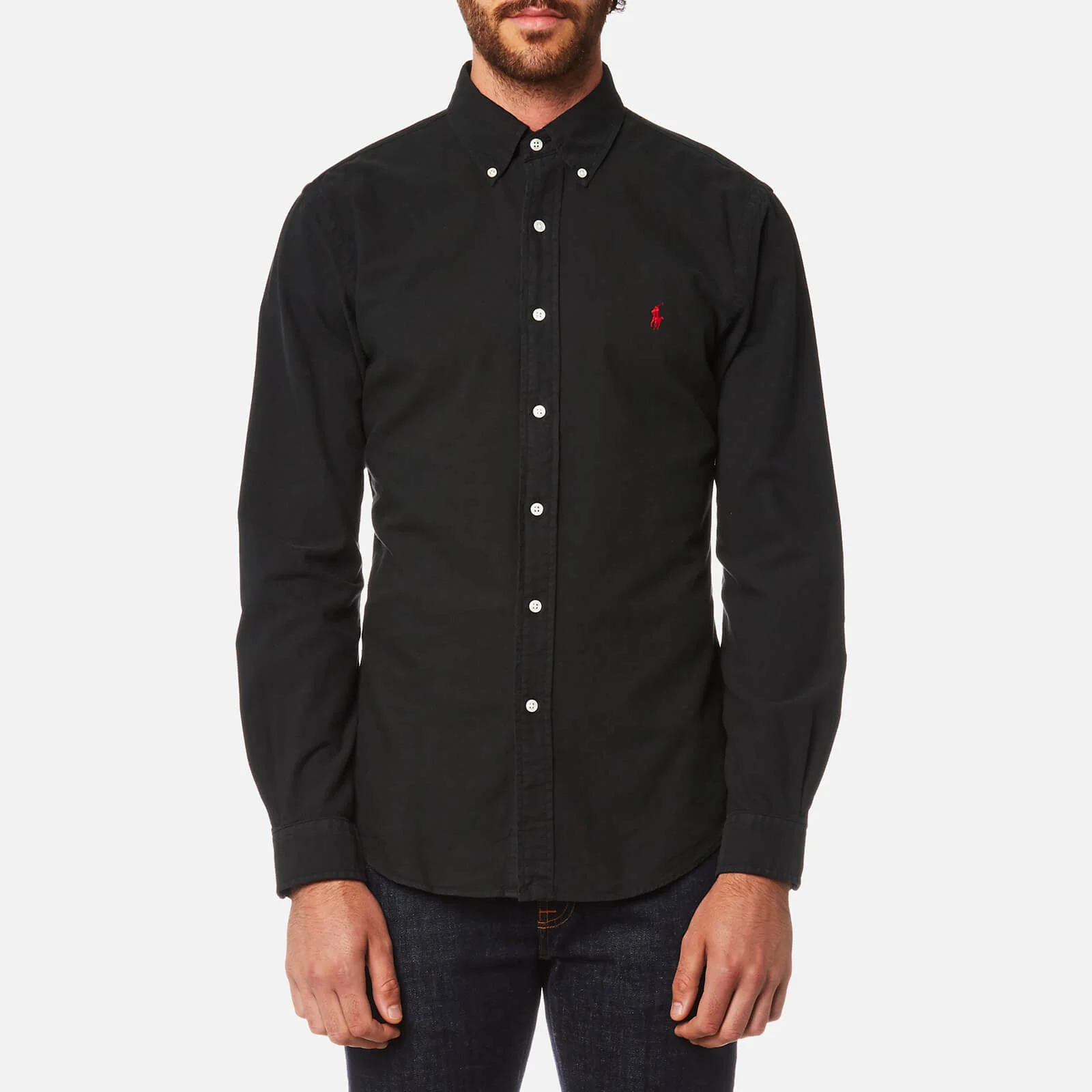 Polo Ralph Lauren Men's Garment Dye Oxford Shirt - RL Black Image 1