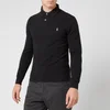 Polo Ralph Lauren Men's Slim Fit Long Sleeve Polo Shirt - Polo Black - Image 1