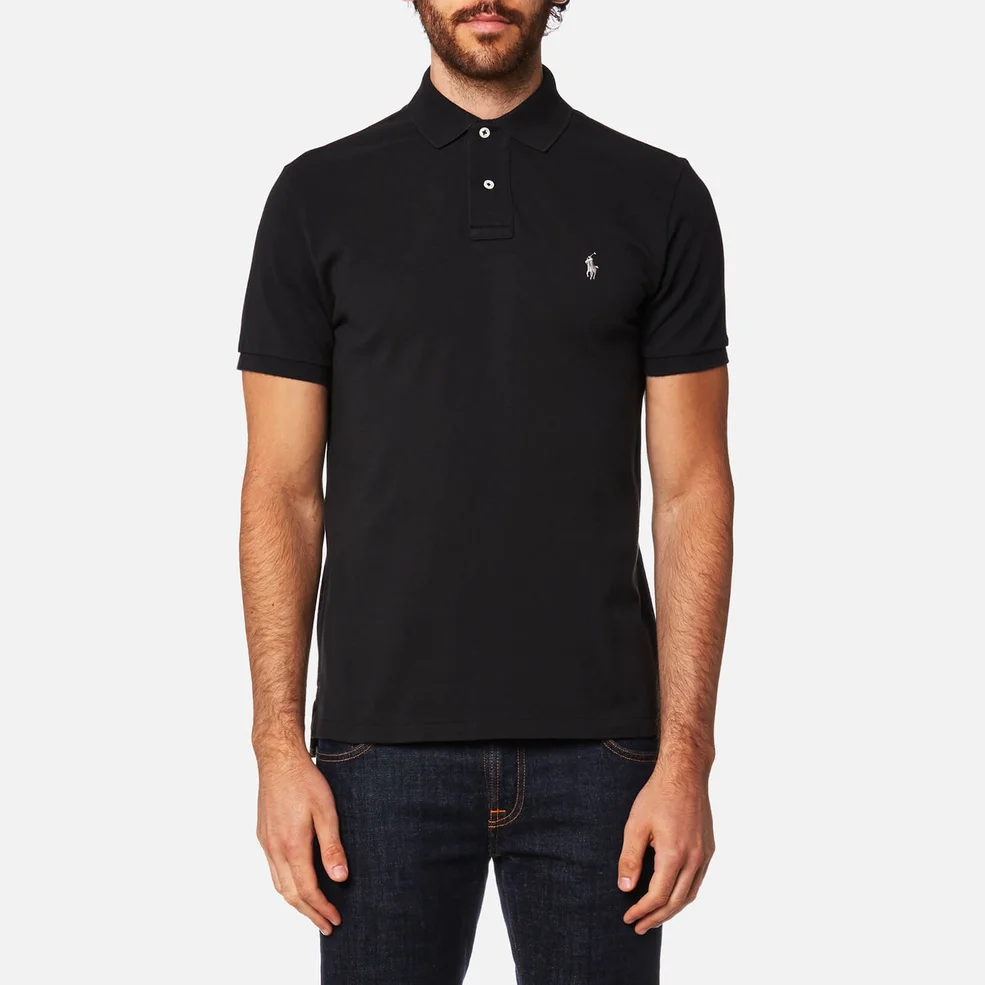 Polo Ralph Lauren Men's Slim Fit Polo Shirt - Black Image 1