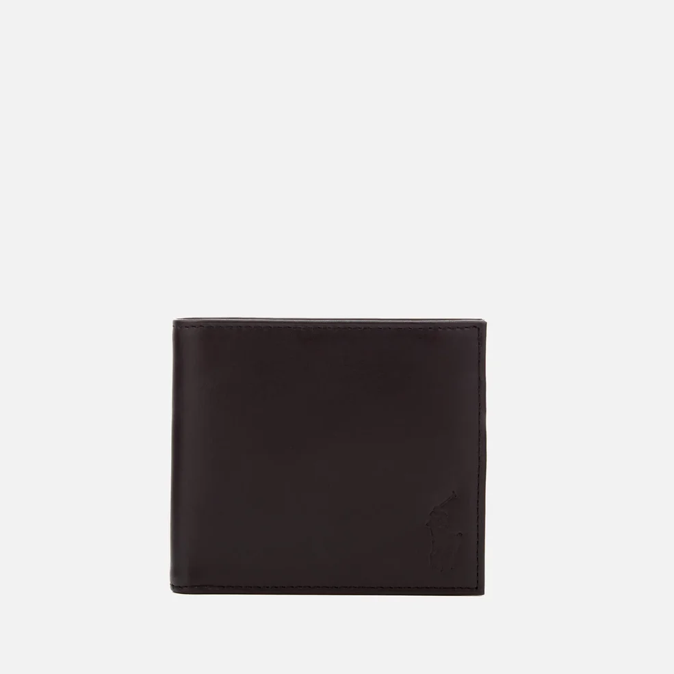 Polo Ralph Lauren Men's Leather Bi-Fold Wallet - Black Image 1