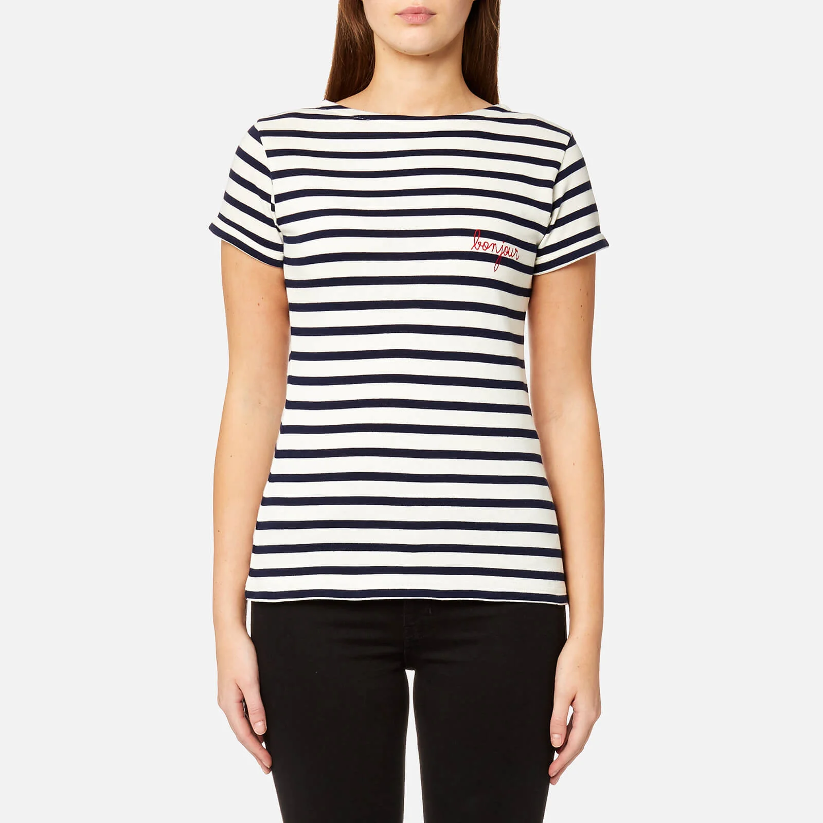 Maison Labiche Women's Mariniere Bonjour T-Shirt - Stripe Image 1