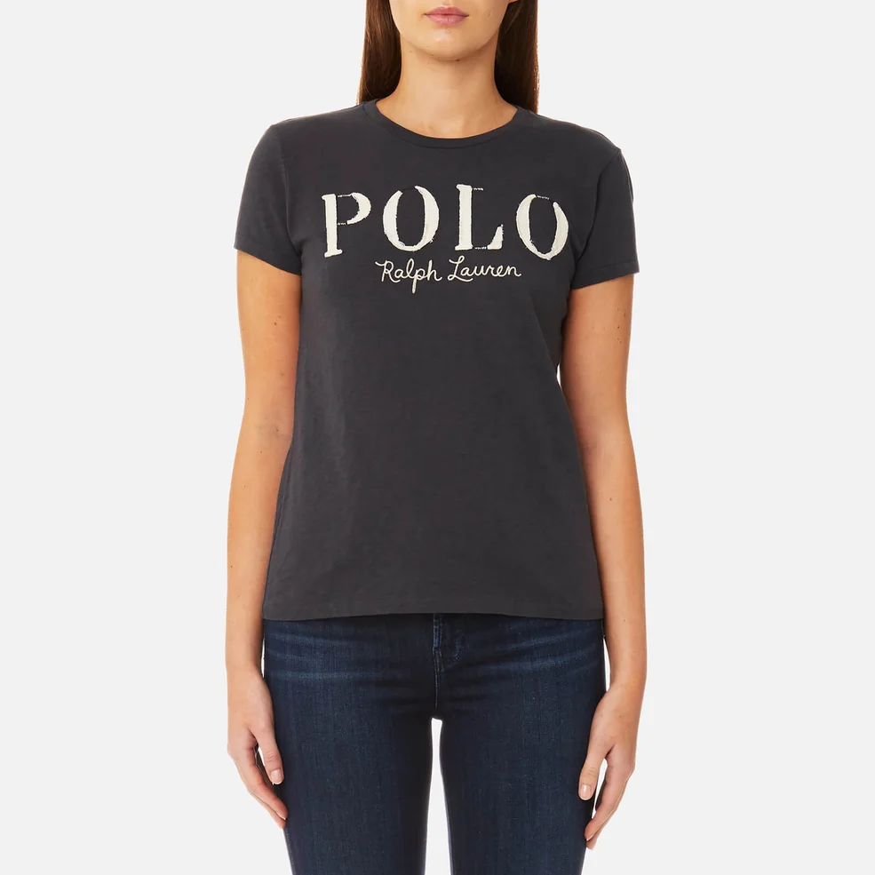 Polo Ralph Lauren Women's Polo Logo T-Shirt - Grey Image 1