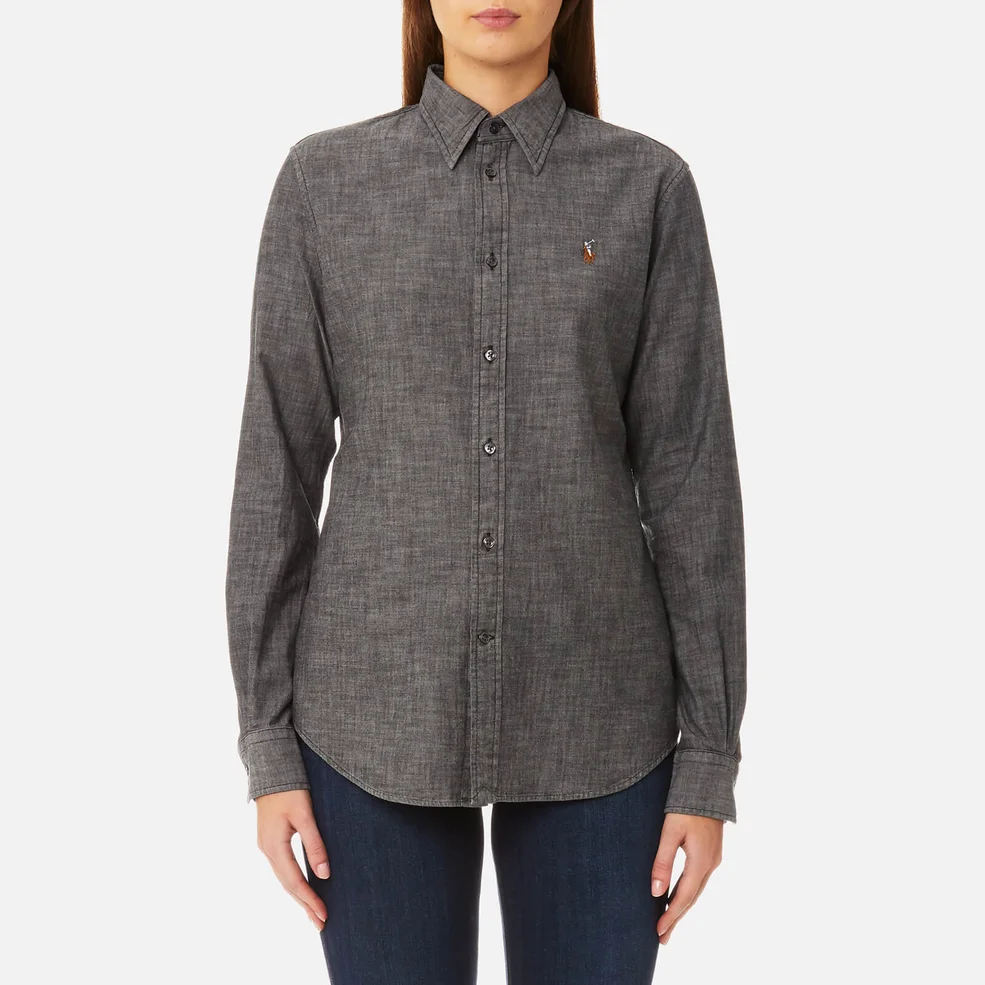 Polo Ralph Lauren Women's Kendal Shirt - Grey Image 1