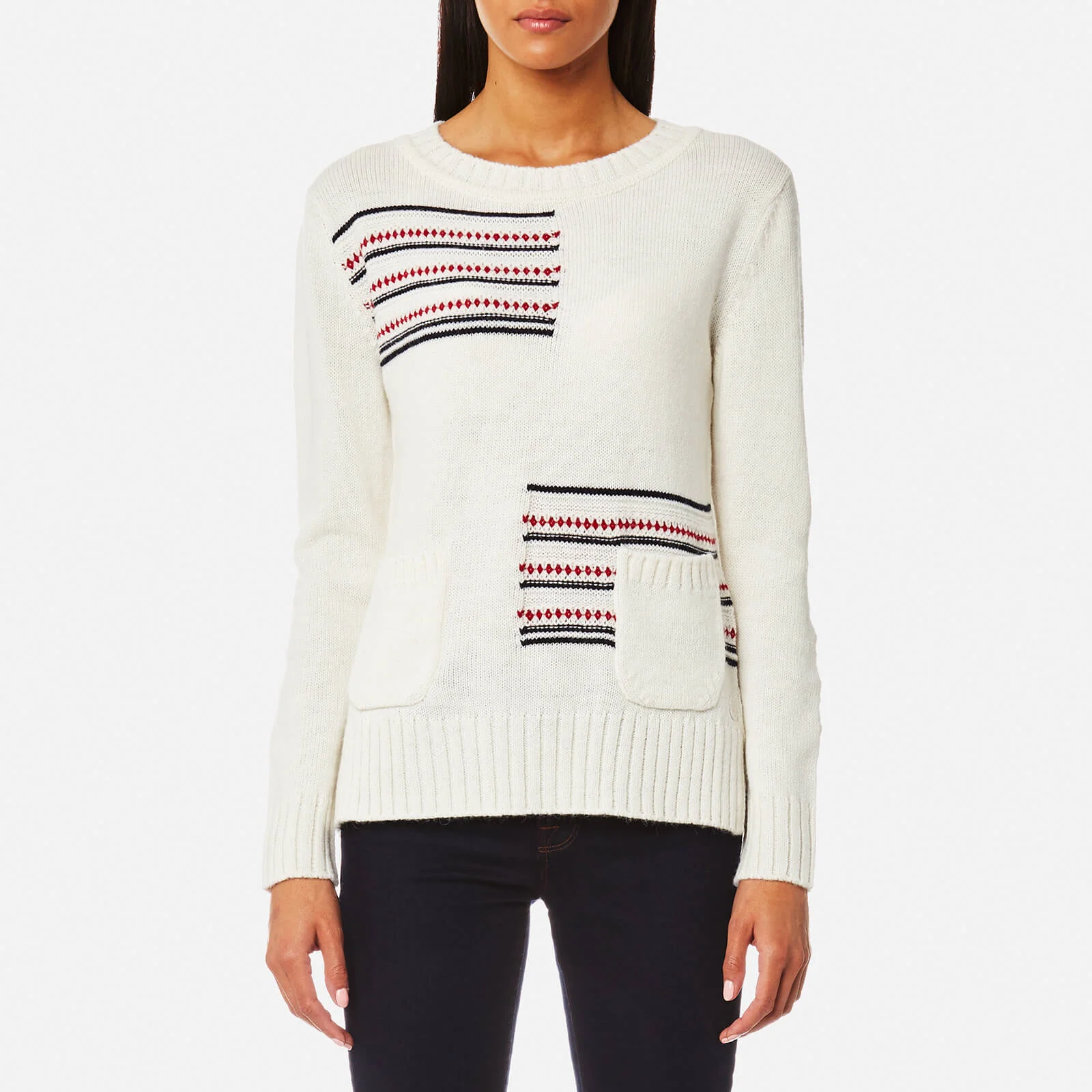 Barbour Women's Seaton Knitted Jumper - Cloud Image 1