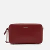 DKNY Women's Chelsea Pebbled Small Leather Top Zip Cross Body Bag - Scarlet - Image 1