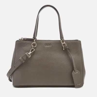 DKNY Women's Chelsea Pebbled Leather Small Shopper Bag - Stone