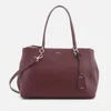 DKNY Women's Chelsea Pebbled Leather Large Shopper Bag - Cordovan - Image 1