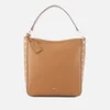 DKNY Women's Chelsea Pebbled Leather Top Zip Hobo Bag - Camel - Image 1
