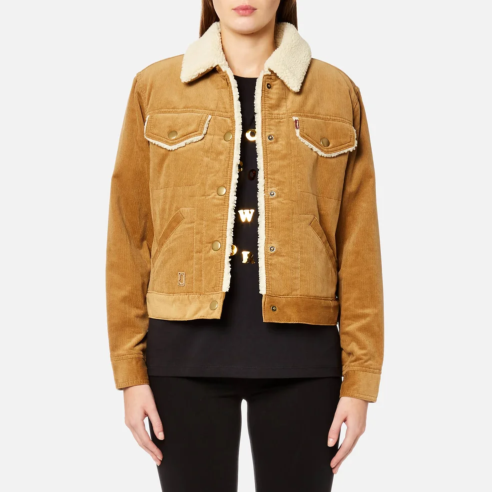 Marc Jacobs Women's Cropped Jacket - Sand Image 1