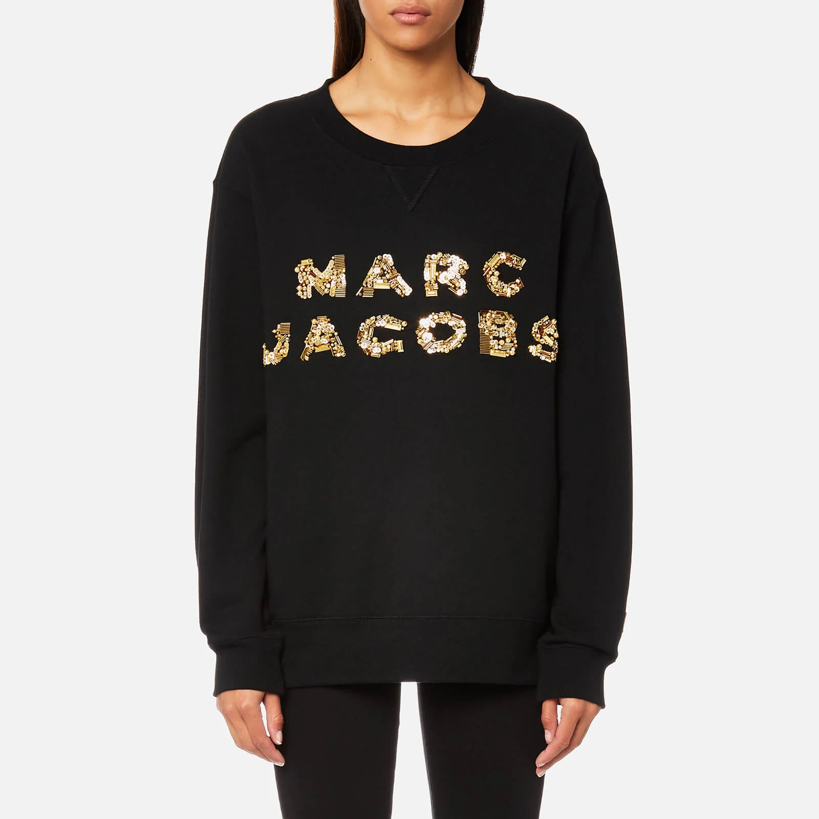 Marc Jacobs Women's Oversized Logo Sweatshirt - Black Image 1