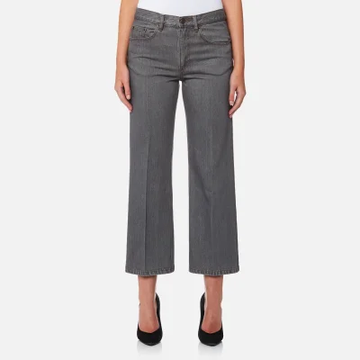 Marc Jacobs Women's Cropped Denim Pants - Grey