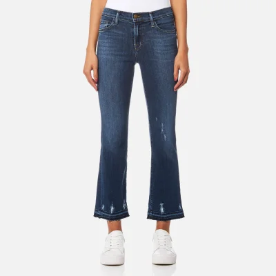 J Brand Women's Selena Mid Rise Crop Bootcut Jeans - Tonic
