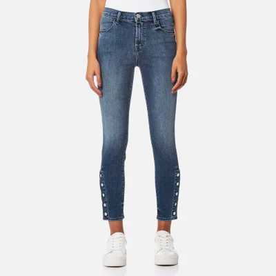 J Brand Women's Alana High Rise Crop Jeans with Buttons - Dreamer