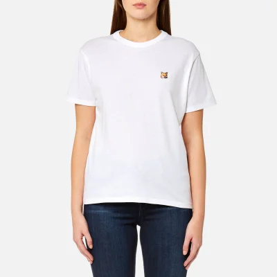 Maison Kitsuné Women's Fox Head Patch T-Shirt - White
