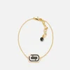 Marc Jacobs Women's Icon Enamel Bracelet - Black/Gold - Image 1