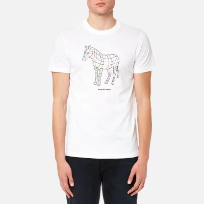 PS by Paul Smith Men's Large Zebra Logo T-Shirt - White
