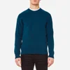 PS by Paul Smith Men's Heavy Merino Plain Knitted Jumper - Teal - Image 1
