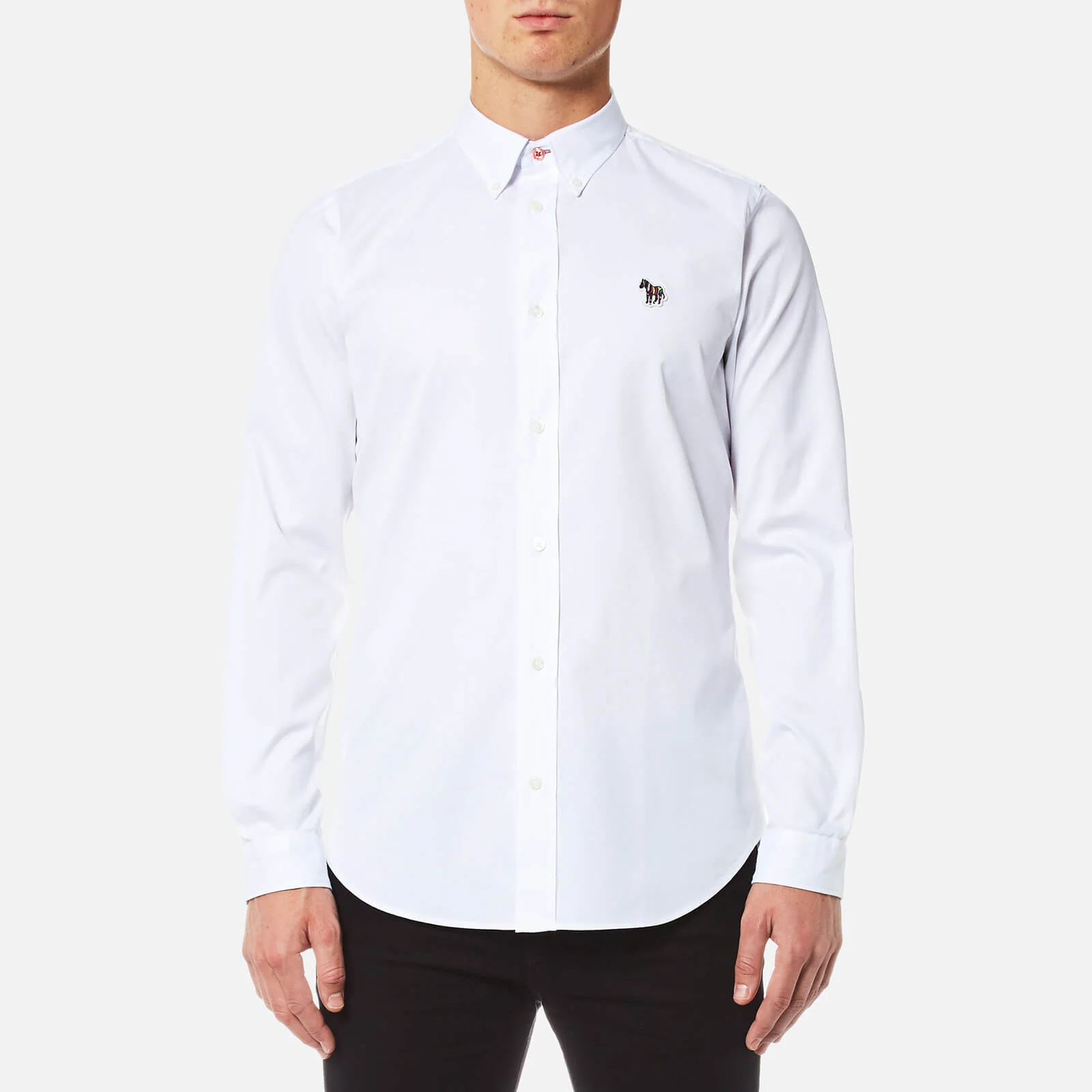 PS by Paul Smith Men's Zebra Logo Long Sleeve Shirt - White Image 1