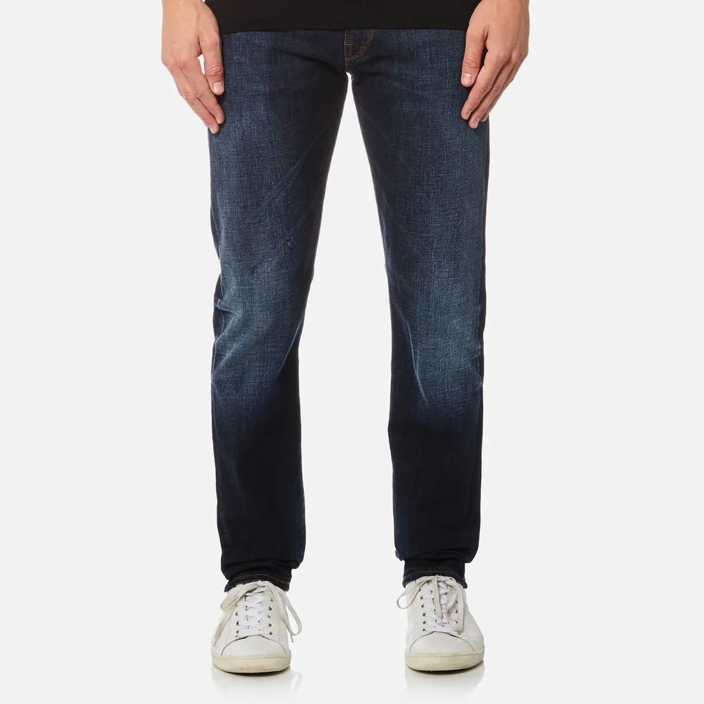 PS by Paul Smith Men's Tapered Fit Jeans - Washed Blue Image 1