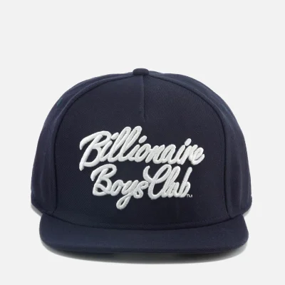 Billionaire Boys Club Men's Script Logo Snapback Cap - Navy