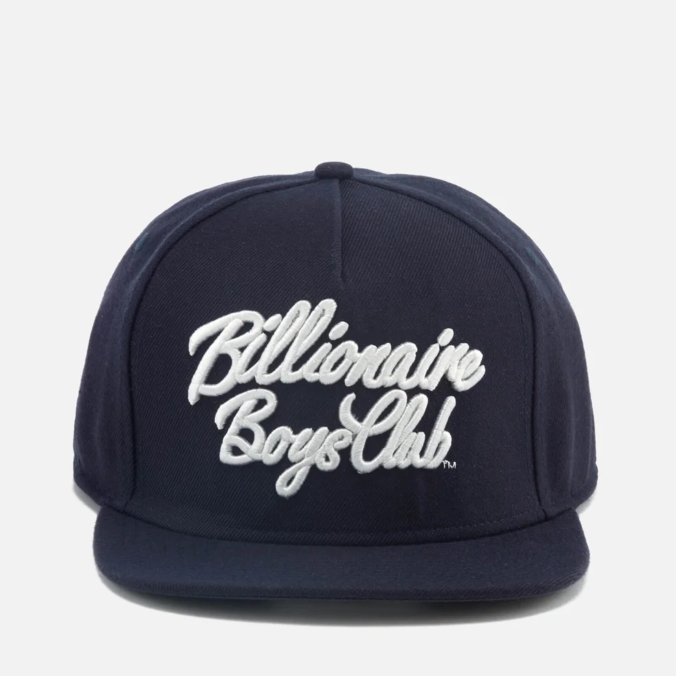 Billionaire Boys Club Men's Script Logo Snapback Cap - Navy Image 1