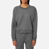 T by Alexander Wang Women's Dry French Terry Long Sleeve Tie Back Sweatshirt - Heather Grey - Image 1