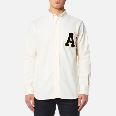 AMI Men's A' Patch Shirt - White