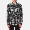 AMI Men's Dots Print Large Fit Shirt - Black/White - Image 1