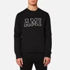 AMI Men's Crew Neck Sweatshirt - Black - Image 1
