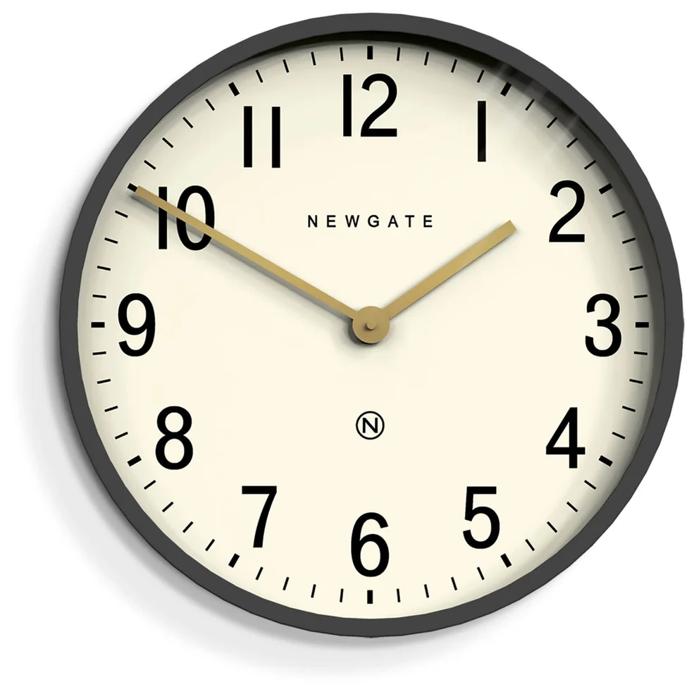 Newgate Mr Edwards Wall Clock - Matte Blizzard Grey Image 1