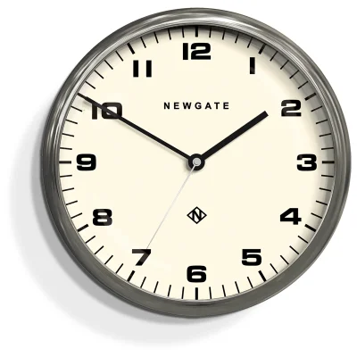 Newgate Chrysler Silent Wall Clock - Burnished Stainless Steel