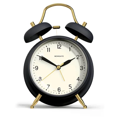Newgate Brass Knocker Alarm Clock - Petrol Blue