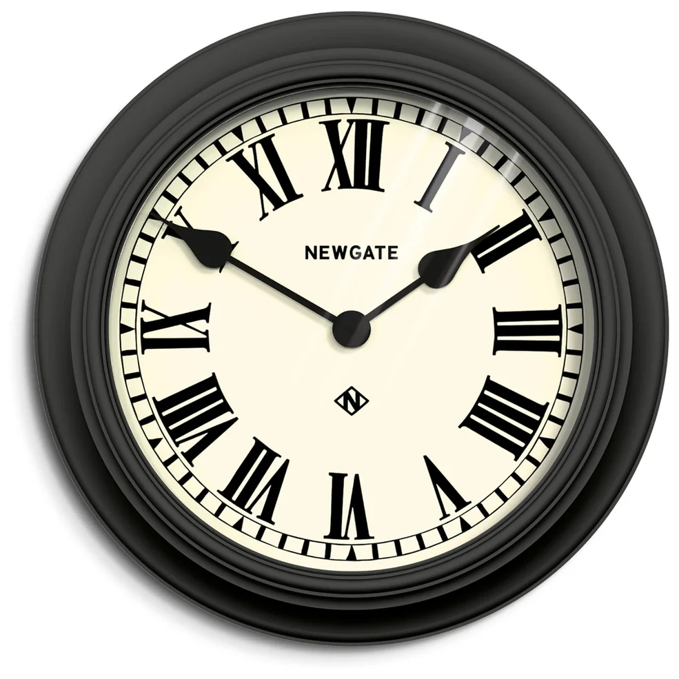 Newgate Theatre Wall Clock - Black Image 1
