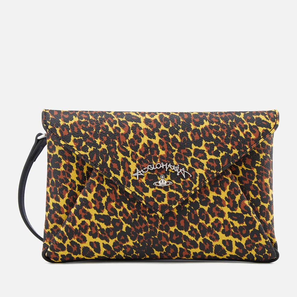 Vivienne Westwood Anglomania Women's Leopard Envelope Bag - Yellow Image 1