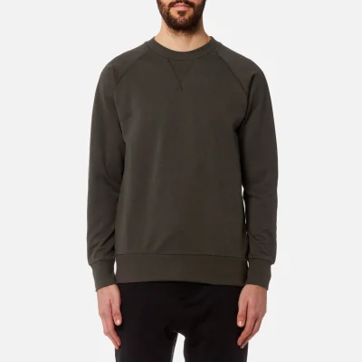 Y-3 Men's Classic Sweatshirt with Graphic Back - Black Olive