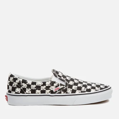 Vans X Peanuts Men's Classic Slip-On Trainers - Snoopy/Checkerboard