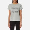 Calvin Klein Women's Short Sleeve Crew Neck T-Shirt - Heritage Logo Grey - Image 1