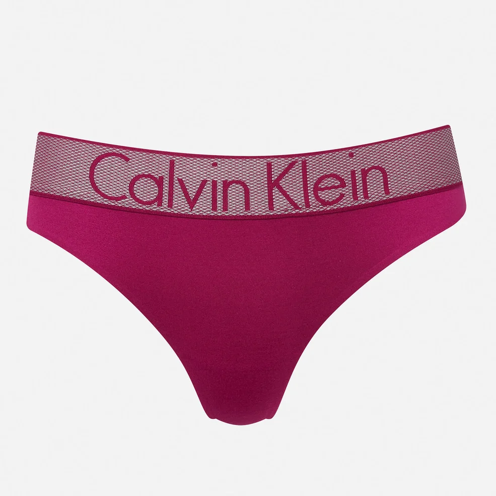Calvin Klein Women's Logo Thong - Indulge Image 1