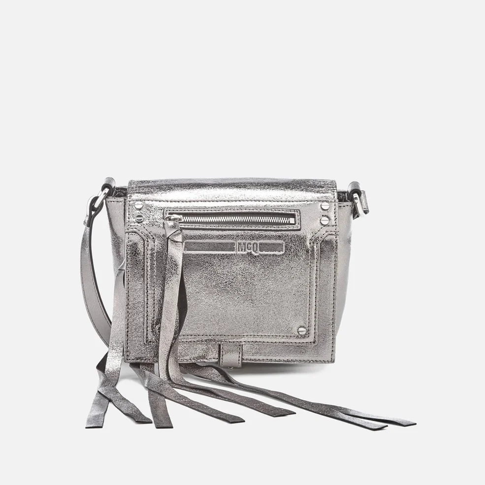 McQ Alexander McQueen Women's Loveless Mini Cross Body Bag - Steel Image 1