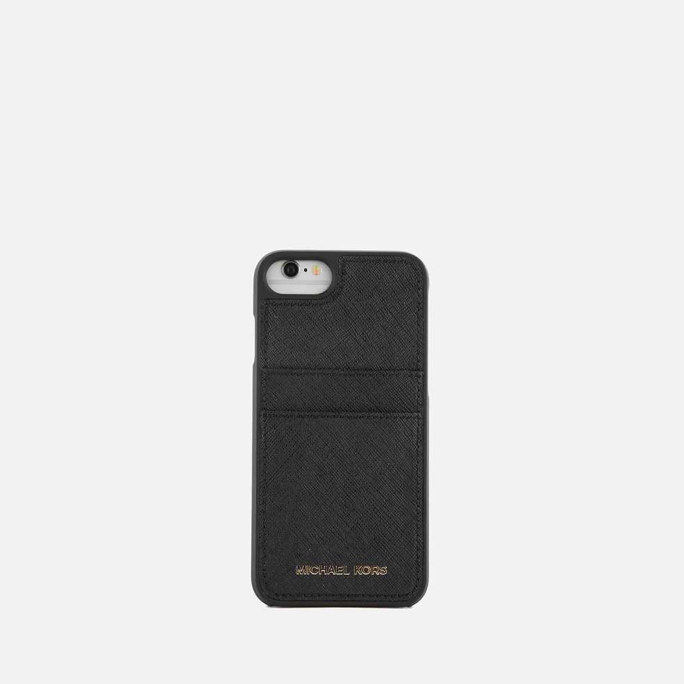 MICHAEL MICHAEL KORS Women's Leather iPhone 7 Cover - Black Image 1