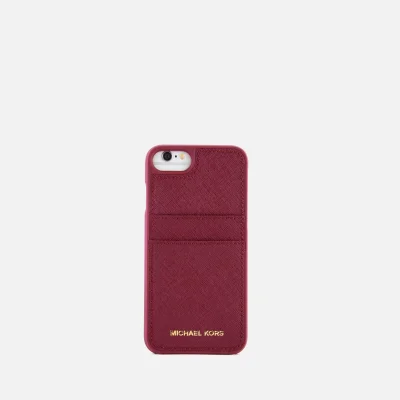 MICHAEL MICHAEL KORS Women's Leather iPhone 7 Cover - Mulberry