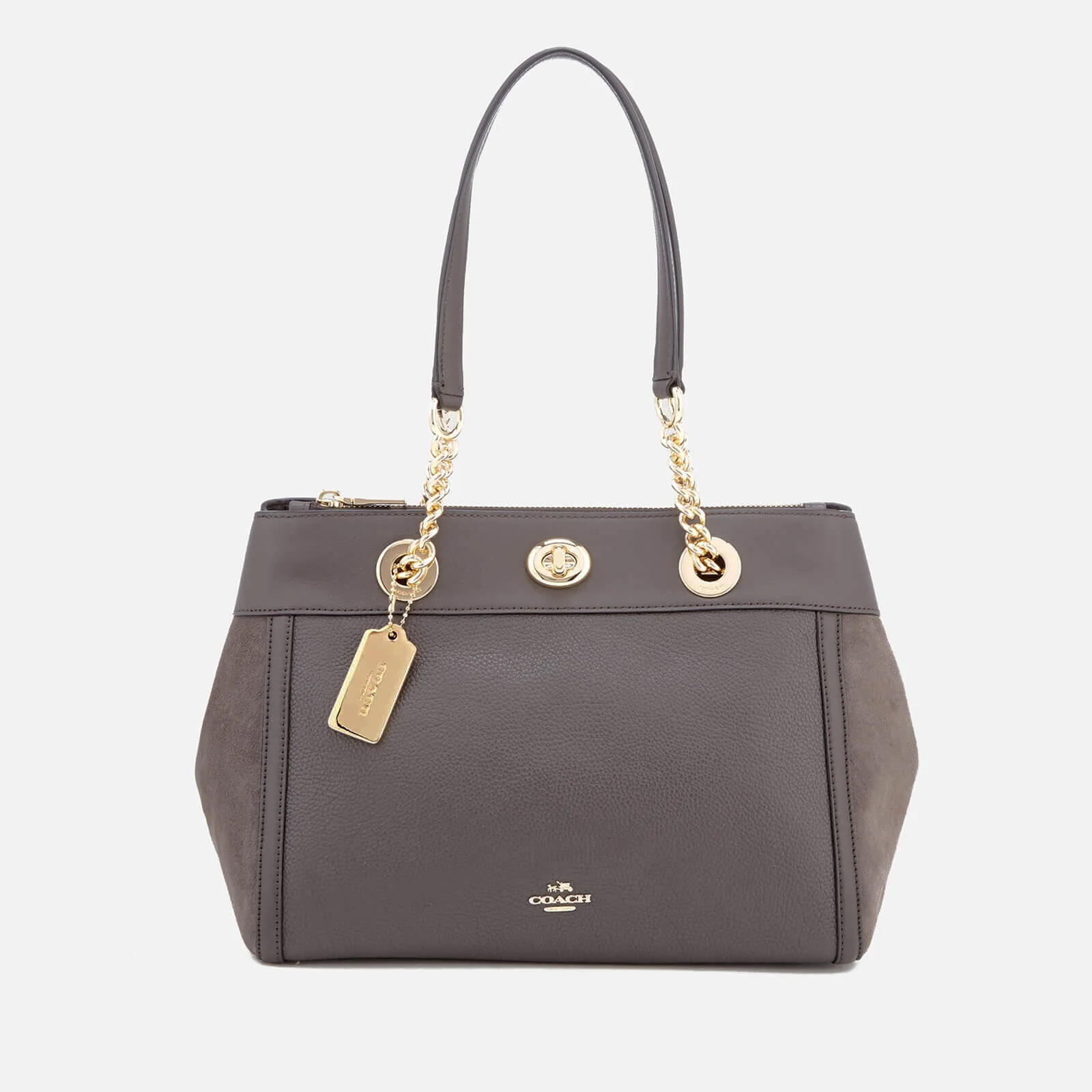 Coach Women's Turnlock Edie Carry All Bag - Chestnut Image 1