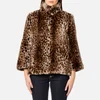 MICHAEL MICHAEL KORS Women's Leopard Print Faux Fur Coat - Leopard Print Fur - Image 1