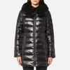 MICHAEL MICHAEL KORS Women's Real Fur Medium Length Puffa Coat - Black - Image 1