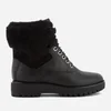 MICHAEL MICHAEL KORS Women's Teddy Leather Lace Up Boots - Black - Image 1