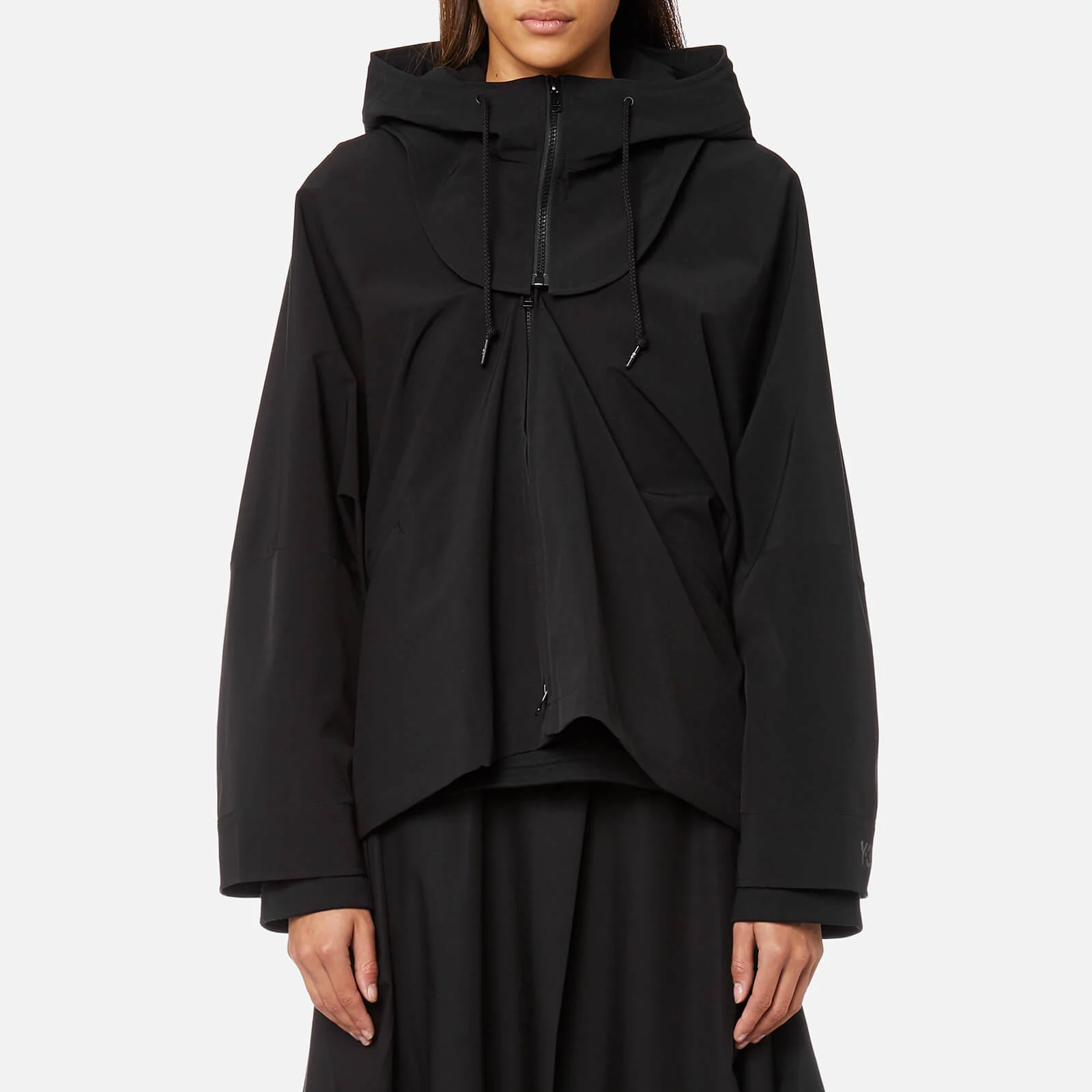 Y-3 Women's 2 Layer Hooded Jacket - Black Image 1